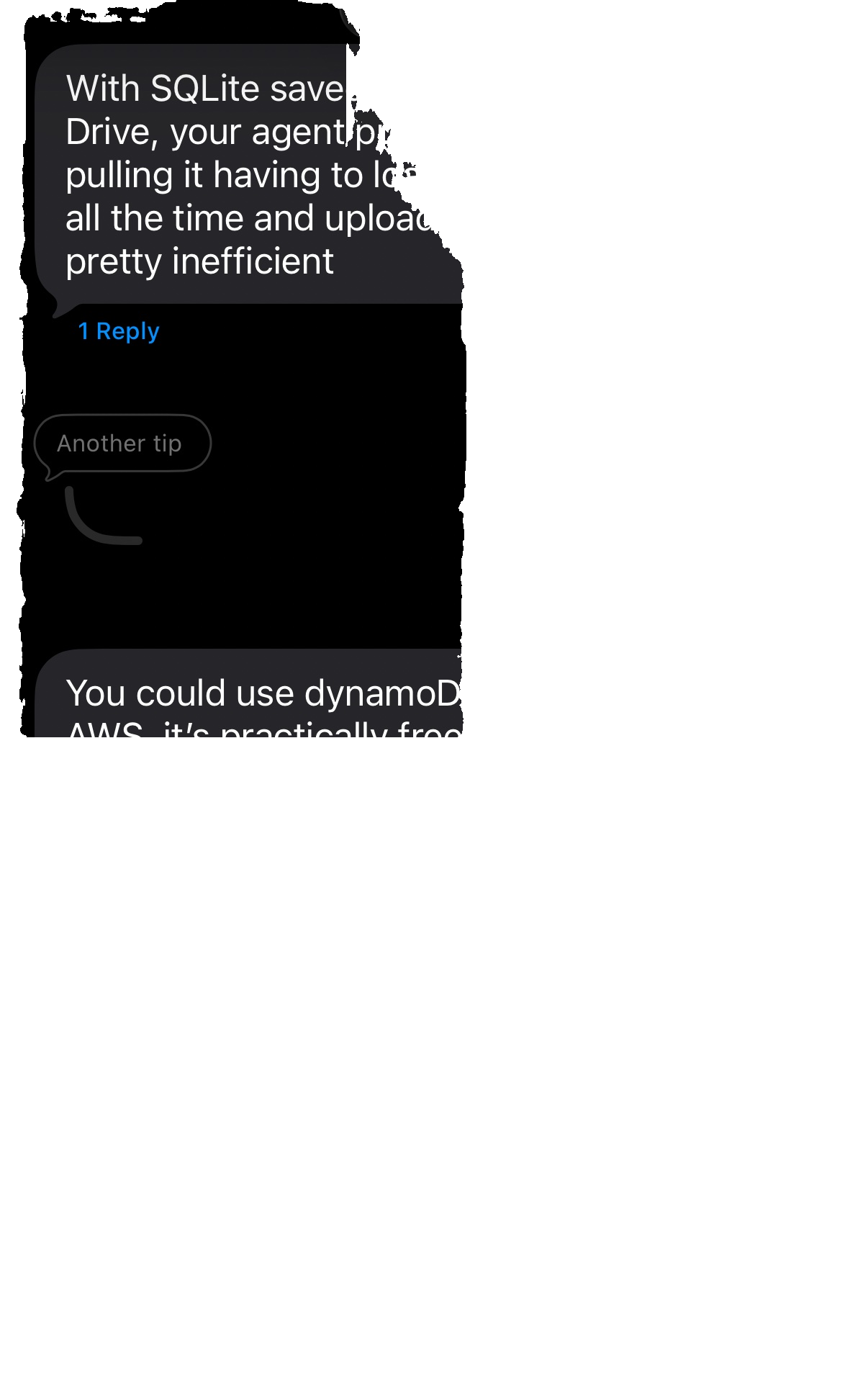 Frozen sample stored product layer
